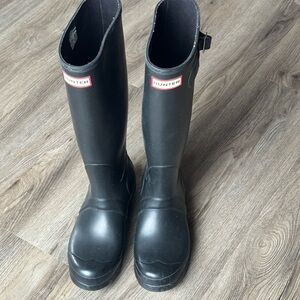 Hunter Classic Black Rain Boots women’s size 7
